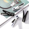 Vinsani Plastic Clothes Pegs 48 Piece Set Black and White