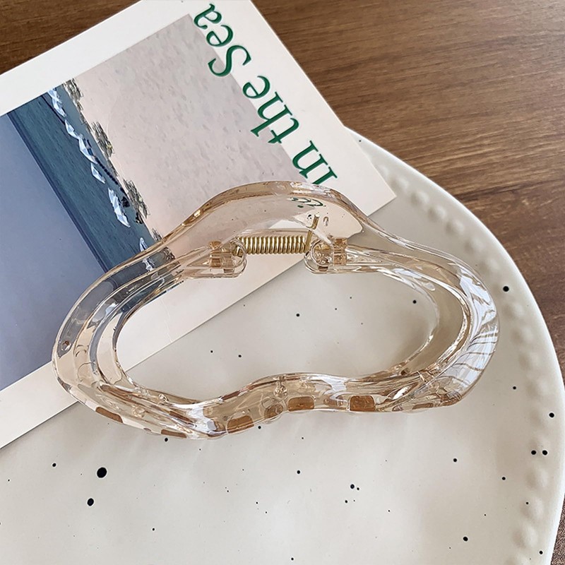 Briskyjp ヘアクリップ 大きめ 髪留め 髪飾り バンスクリップ しっかりとまる ヘアアクセサリー お風呂 バナナクリップ