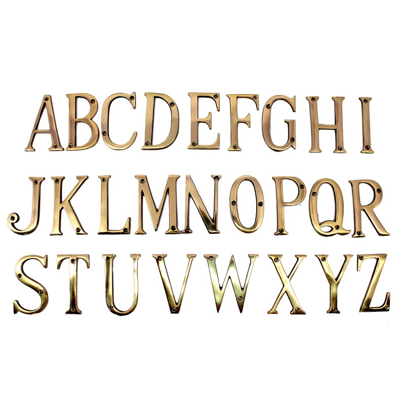 eSplanade - House Hotel Door Name Alphabet Brass Wall Door