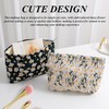2 Gänseblümchen -Make -Up -Taschen, Bestickte Kosmetaschen, Süße Und Einfache