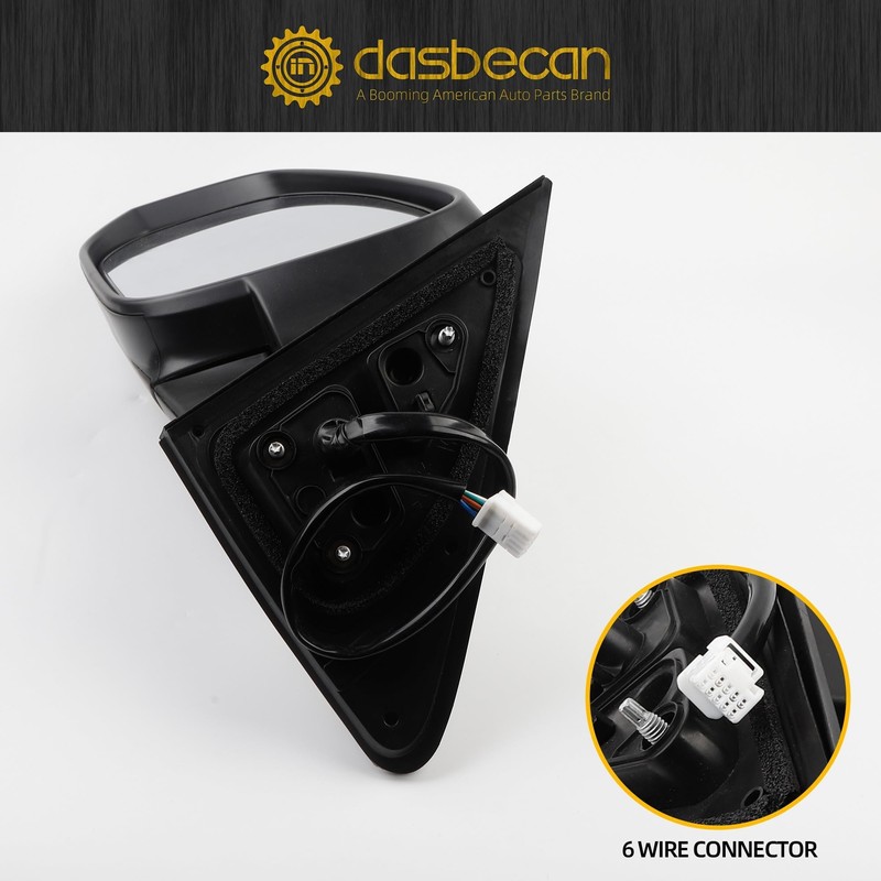 Dasbecan Left Driver Side Mirror Compatible with 2014-2019 Toyota Highlander