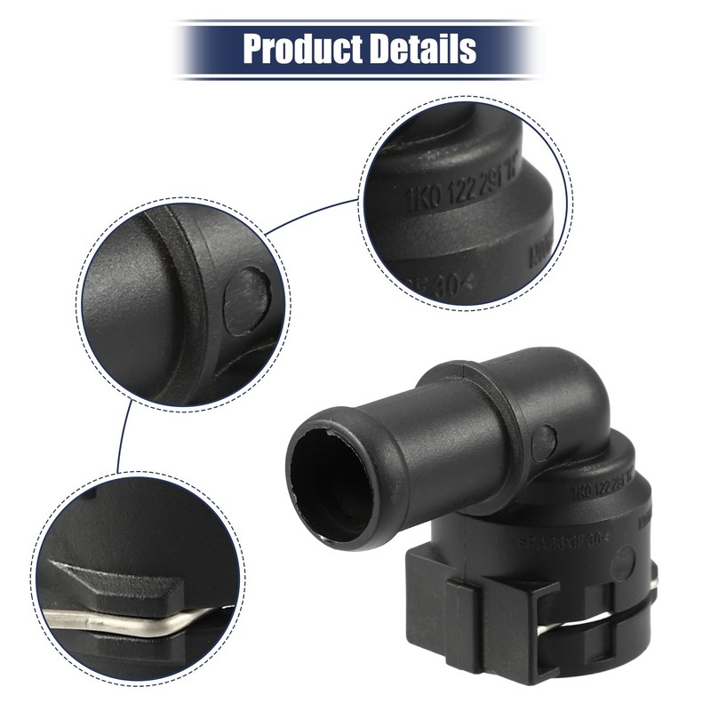 X AUTOHAUX Engine Coolant Hose Connector for VW Caddy 2C