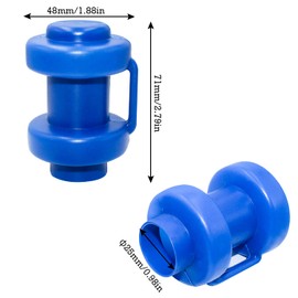 QIQN Trampoline End Caps End Caps Safety Net Replacement Part Diameter 25 mm Pack of 8 Blue