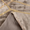 Sunshine Nicole Metallic Print Comforter Set, Distressed Velvet Face with