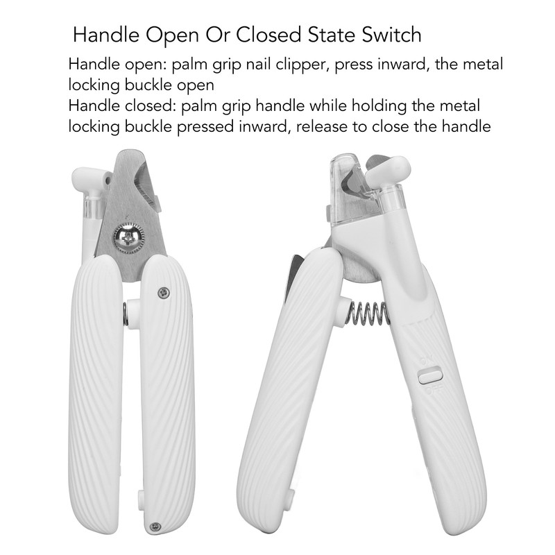 Pet Nail Clipper Prevent Slip Handle Labor Saving Pet Claw