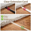 PEESIN 6 FT Clear Extension Cord with Foot Switch, 3-Outlet