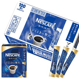 Nescafe Flavor Roasting Stick, Black, 100P, Box, Regular Soluble Coffee, Individual Packaging