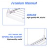 NiHome 4-Pack Stackable Plastic Kitchen Storage Shelf Foldable Rack -