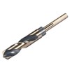 sourcing map Reduced Shank Twist Drill Bits 19mm High Speed Steel 4341 with 10mm (3/8") Shank for Stainless Steel Alloy Metal Plastic Wood