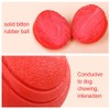 GaesQae Hard Rubber Balls for Dogs,Dog's Solid Rubber Bouncy Ball
