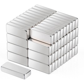 80Pcs Neodymium Magnets Strong 10x4x2 MM Bar Magnets Rectangular Magnets Rare Earth Magnets Strong, Refrigerator Neodymium Bar Magnets for Crafts, Fridge, Whiteboard, Office, Dry Erase Board
