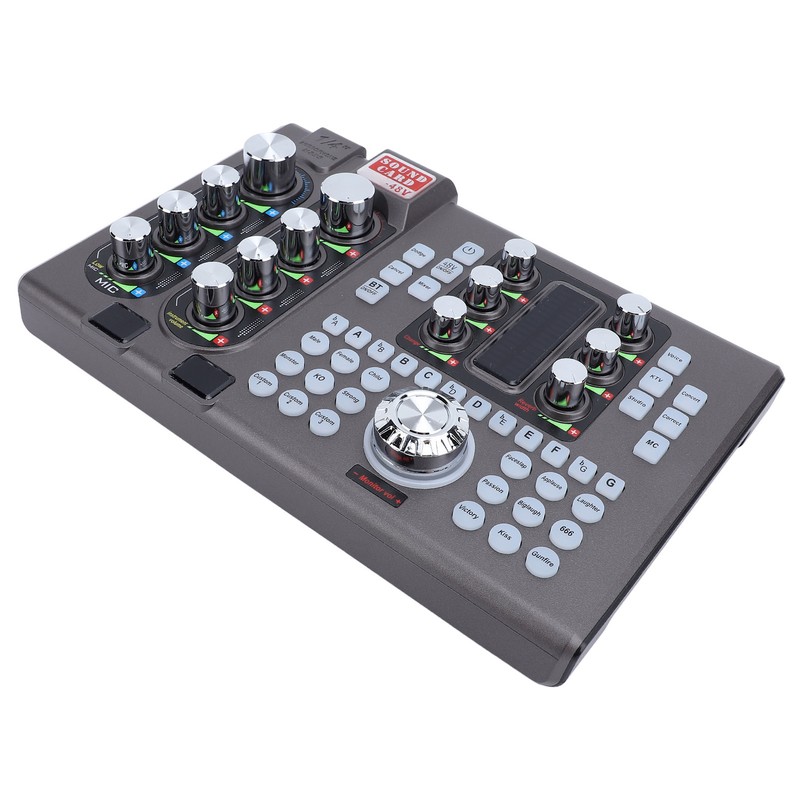 Digital Sound Card Professional Treble Bass Adjustable One Click Noise