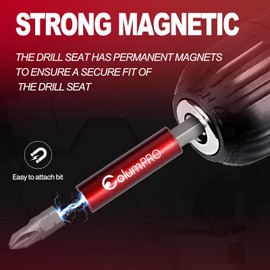 ColumPRO 20PCS 1/4" Strong Magnetic Extension Bit Holder,Hex Shank S2 Steel Magnetic,Screwdriver Extension,Quick-Change Hex Shank Set