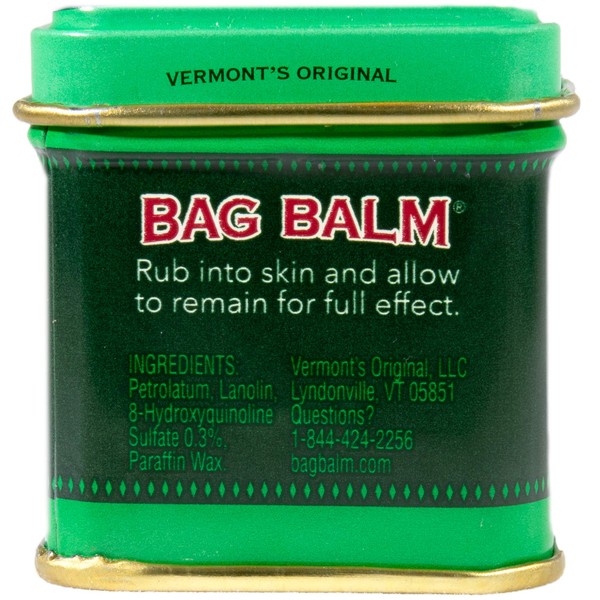 Vermont's Original Bag Balm for Dry Chapped Skin Conditions (1 Ounce Tin (2 Pack))