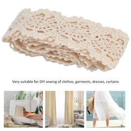 Hapivida Lace Trim Fabric Elegant and Beautiful Design for DIY Sewing of Clothes Dresses and Curtains Made of Cotton Thread