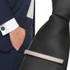 Asienice Black Brushed Tie Clip Western Cufflinks for Men set
