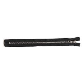 YKK Closed End Metal Silver Zip. 4, 5, 6, 7, 8, 9, 10, 11, 12, 15, 20 inch. Width No 5 … (10 inch)