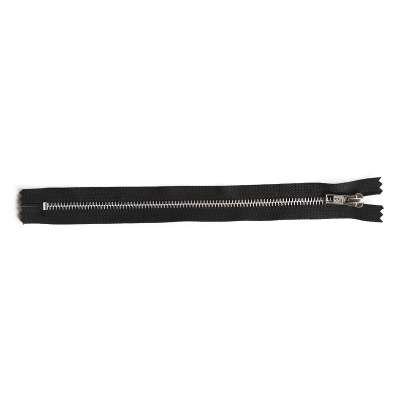 YKK Closed End Metal Silver Zip. 4, 5, 6, 7,