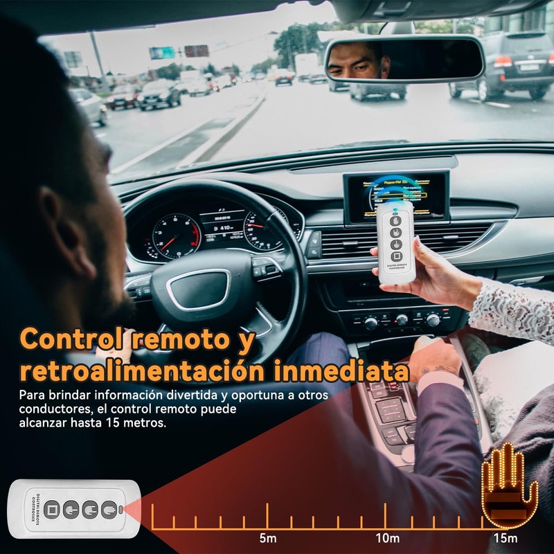 KIONTS Luz De Gesto para Coche, LED Luces de Gesto