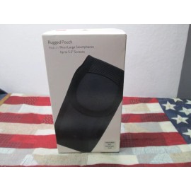 Verizon Rugged Pouch with Rotating Belt Clip for Most Large Smartphones - Black