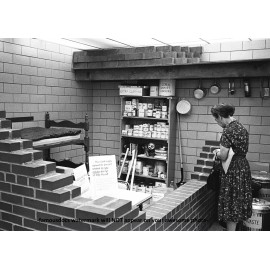Nuclear Bomb Fallout Shelter PHOTO Duck & Cover Atomic Blast Civil Defense