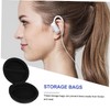 OSALADI 6pcs Black Earphone Storage Cases Headset Bags Zipper for