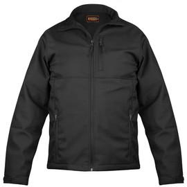 RYNO GEAR WINDPROOF/WATER-RESISTANT SOFT SHELL JACKET (BLACK) 1XL