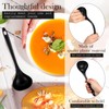 Meekoo Large Plastic Serving Spoons Heavy Duty Disposable Serving Spoons