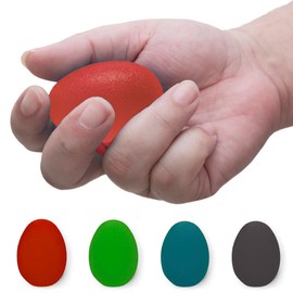 Hand Exerciser Egg | Soft - Ergonomic Gel Ball Eggs for Arthritic Hand, Finger Exercise, Grip Strengthening and Stress Relief | Also used as Stroke or Brain injury Rehabilitation Device