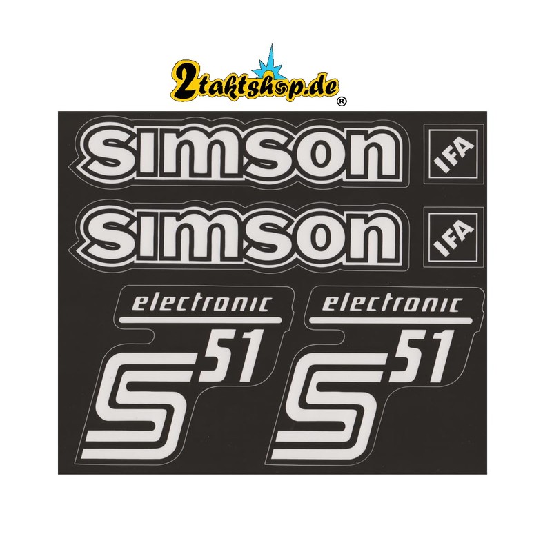 Transparent Simson S51 Electronic Sticker IFA Premium