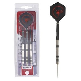 Unicorn Steel Tip Darts Set | Core Style 3 | Natural Tungsten Barrels | 23 g