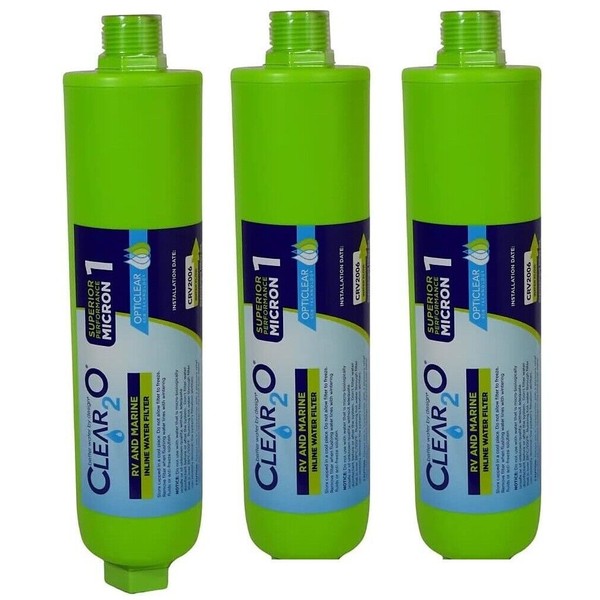 Clear2O Lot of 3- Clear2O CRV2006 RV and Marine Inline