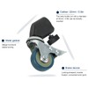 3 Packs Professional Swivel Caster Wheels Set for Photography Light