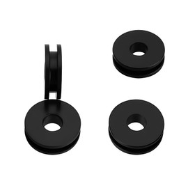 Motorcycle Detachable Windshield Bushing Grommets for Harley Touring Road King FLHR Softail (Black#4)