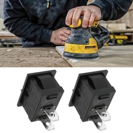 Be In Your Mind Pack of 4 2-Pin Grinding Switch 887453 2nd Gear ON-OFF Switch 3A 250V / 6A 125V Compatible with 371 371K 7499 7800 7801 9444 Grinder
