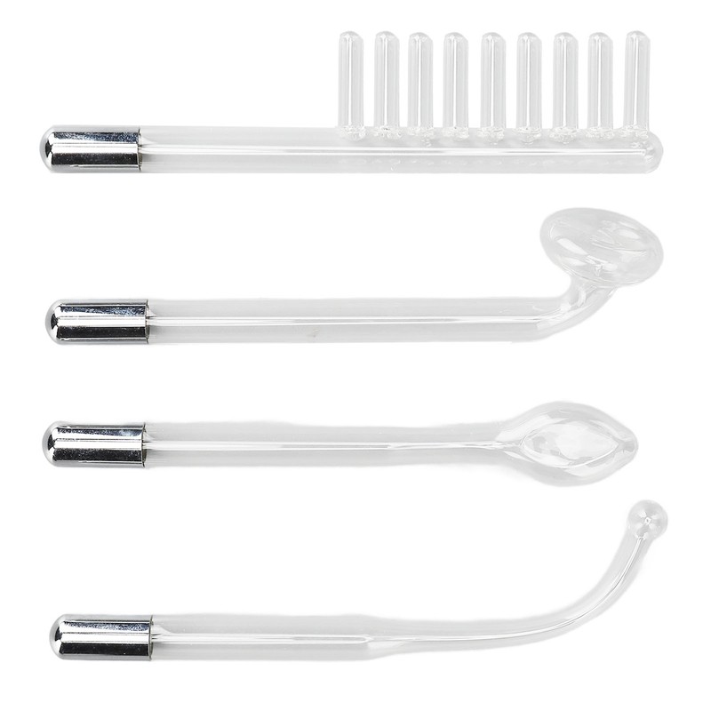 4pcs Skin Therapy Wand High Frequency Mite Removal Acne Treatment