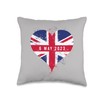British Pride on Coronation Day 2023 A Cool Union Jack Flag Throw Pillow