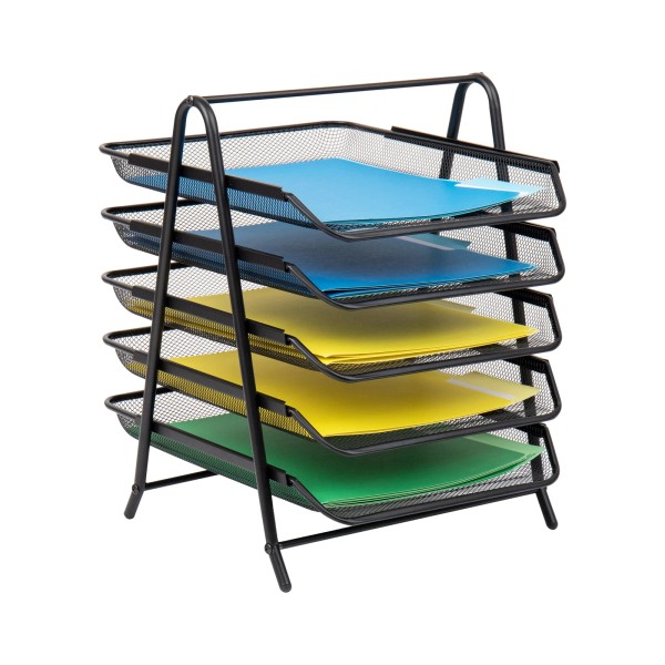 Mind Reader Paper Tray and File Folder Set, Desktop Organizer,
