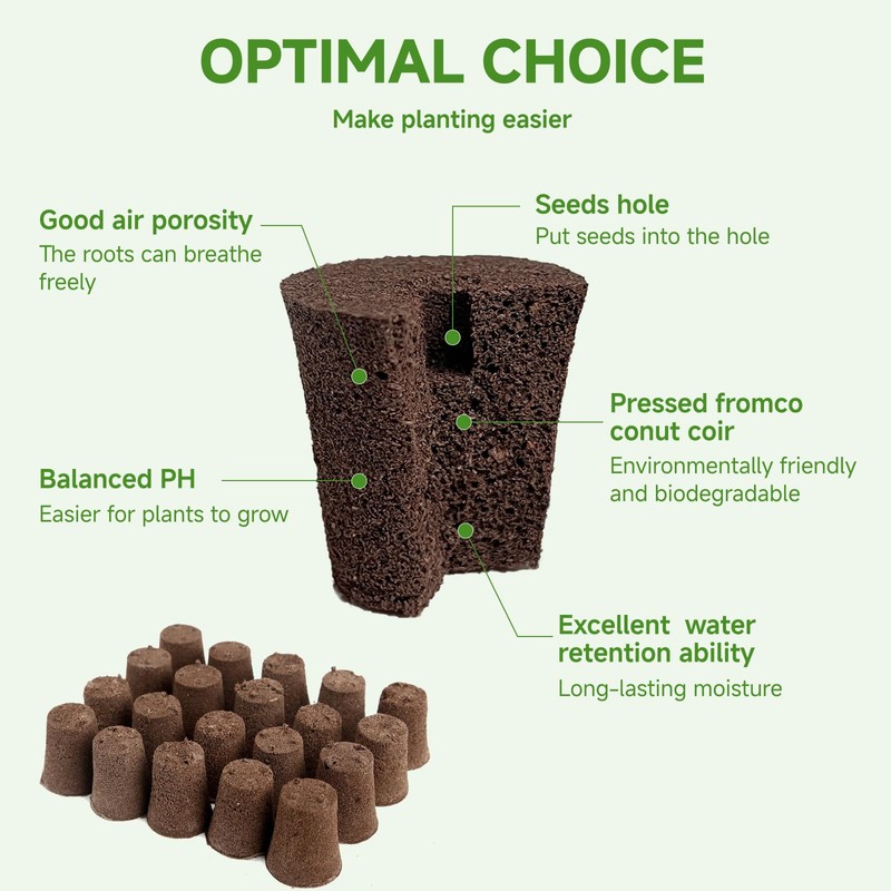 TEZKOLES 50 Pack Round hydroponic Growth Sponge, Suitable for Indoor