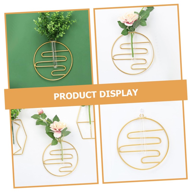 Sosoport Hydroponic Wall Vase Geometric Plant Holder Stylish Propagation Tube