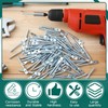 MorningRo 100 Pcs Eye Lag Screws and 1 Pcs Driver