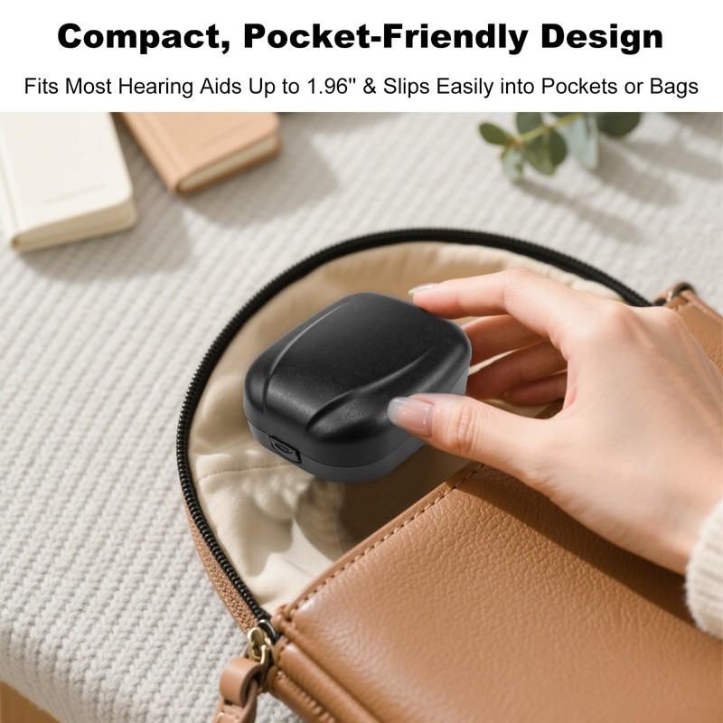 KGCGJVB Hearing Aid Case Hard Waterproof Travel Case Pocket Size