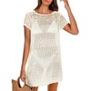 ANRABESS Women Swimsuit Crochet Swim Cover Up Summer Bathing Suit