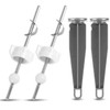 4pcs Pivot Rod Replacement, Sink Drain Parts with 2pcs Plug&2pcs
