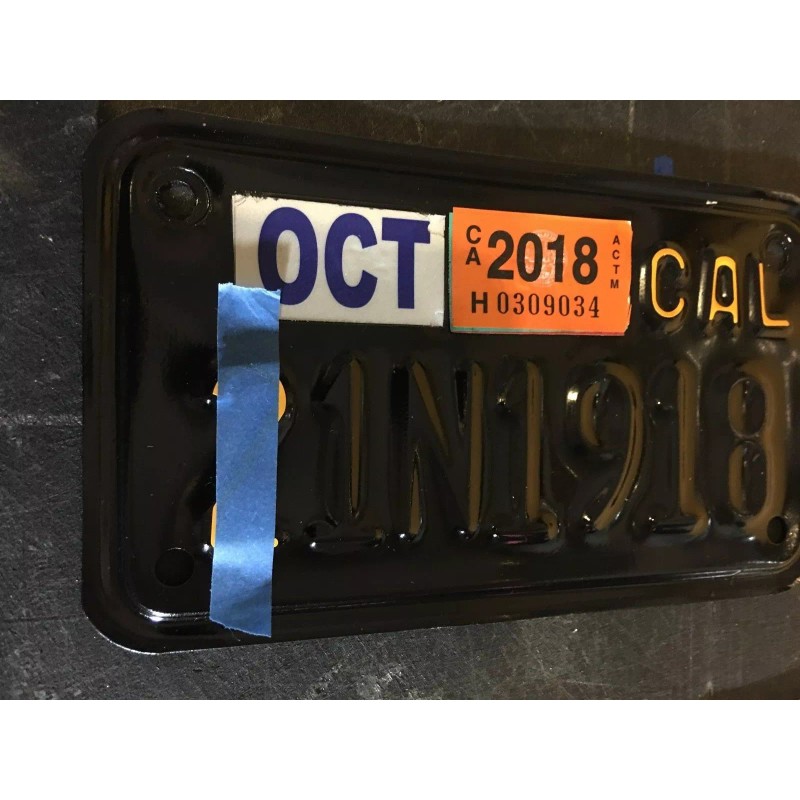 dgdistributions California motorcycle license plate restore or transform