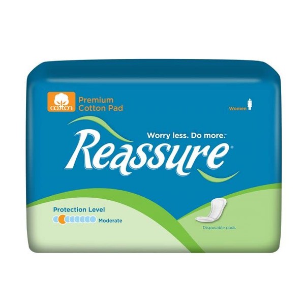 Reassure Premium Cotton Pads, Moderate Absorbency - 144 per case