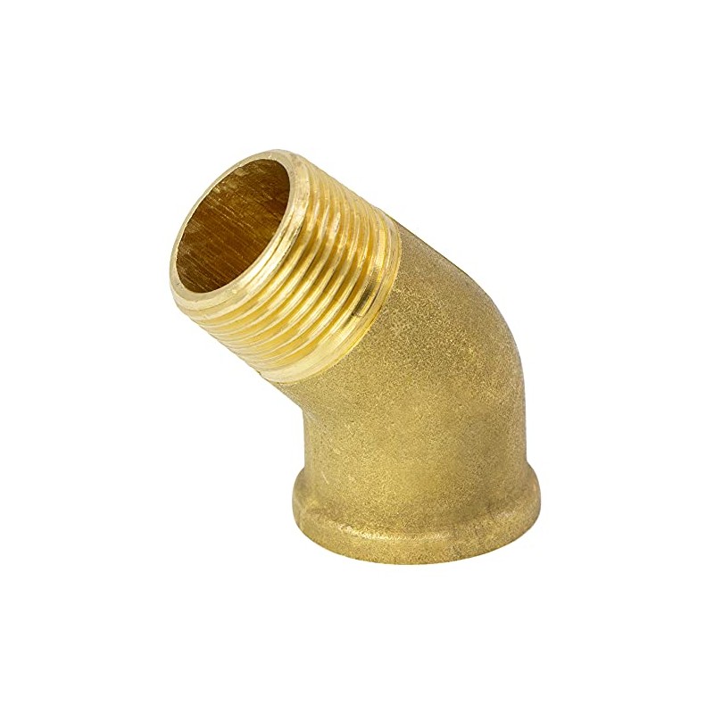 VARIOSAN Angle 45° 15235, 1/2 Inch Female Thread/Male Thread, Brass,