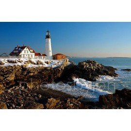 PHOTOSBYJON Portland Head Lighthouse Color Choose from Four Sizes Maine Photographic Print Photo Picture Poster Standard Frame Size