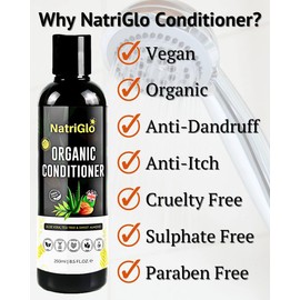 Organic Tea Tree Conditioner for Hair - Hair Conditioner for Damaged Hair, Dry, Flaky, Itchy Scalp - Natural Hair Conditioner for Women & Men - Paraben, SLS, and Sulphate Free Conditioner