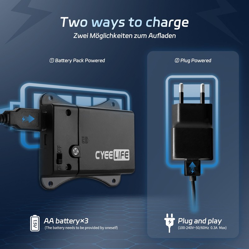 CyeeLife Dartboard Lighting System Dartboard LED Foldable Portable Travel Lighting